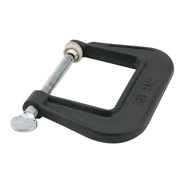 Wilton H568N, 568 Junior Cast C-Clamp - Nylon Caps, 0in. - 2-1/2in. Jaw Opening, 2-5/16in. Throat Depth 22116 - main